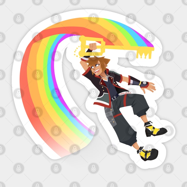 Rainbow Sora Sticker by VenaCoeurva